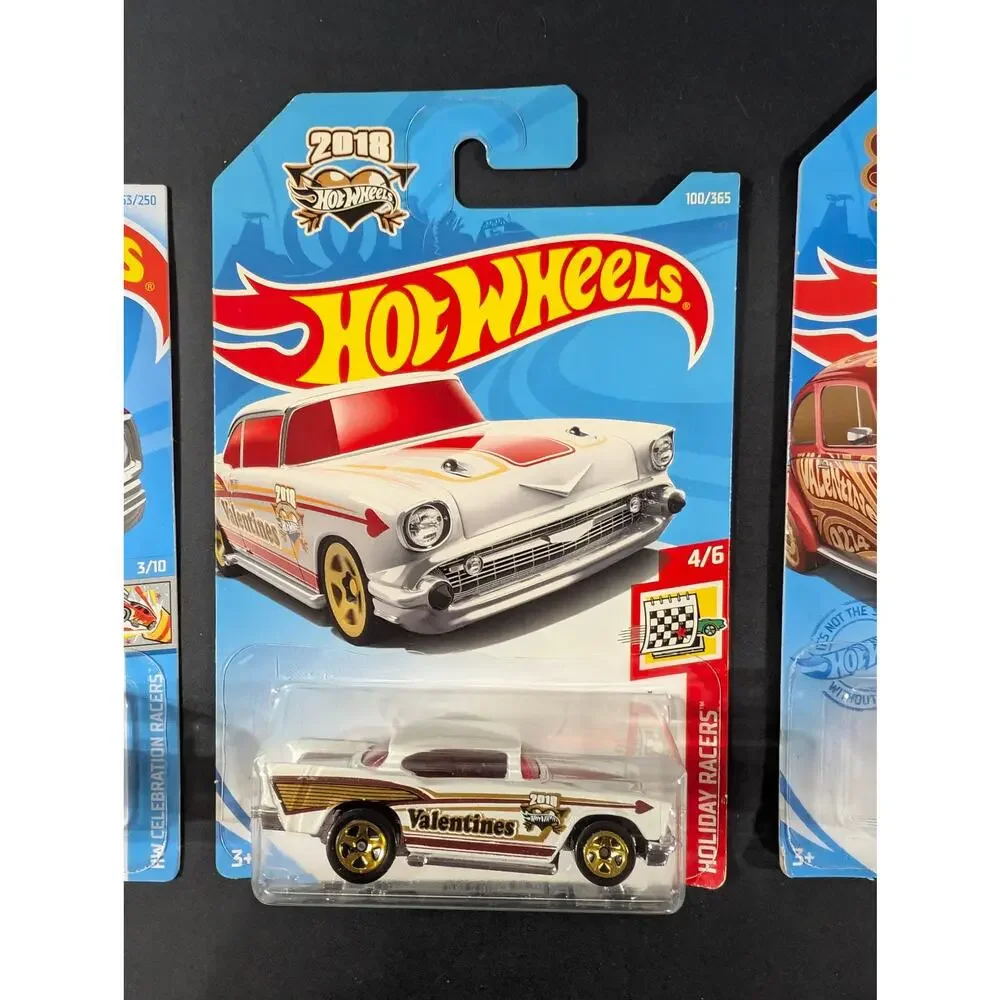 Hot Wheels Valentine's Day Holiday Racers Lot of 3 Sealed Die-Cast Cars